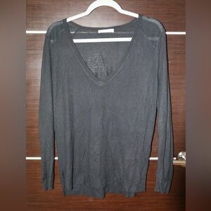 Black V-Neck Sweater